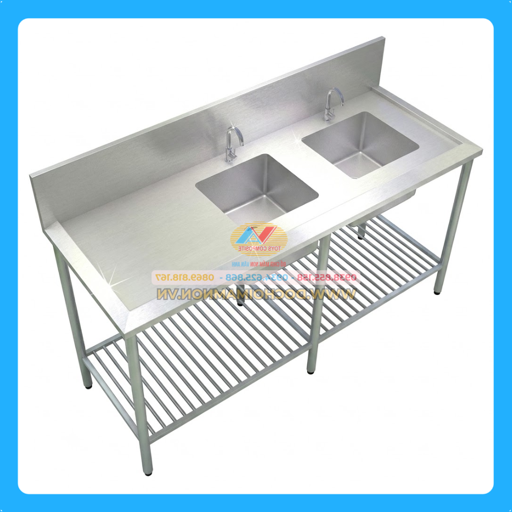 Bàn rửa Inox 2 hộc_IN 004 – ảnh 1