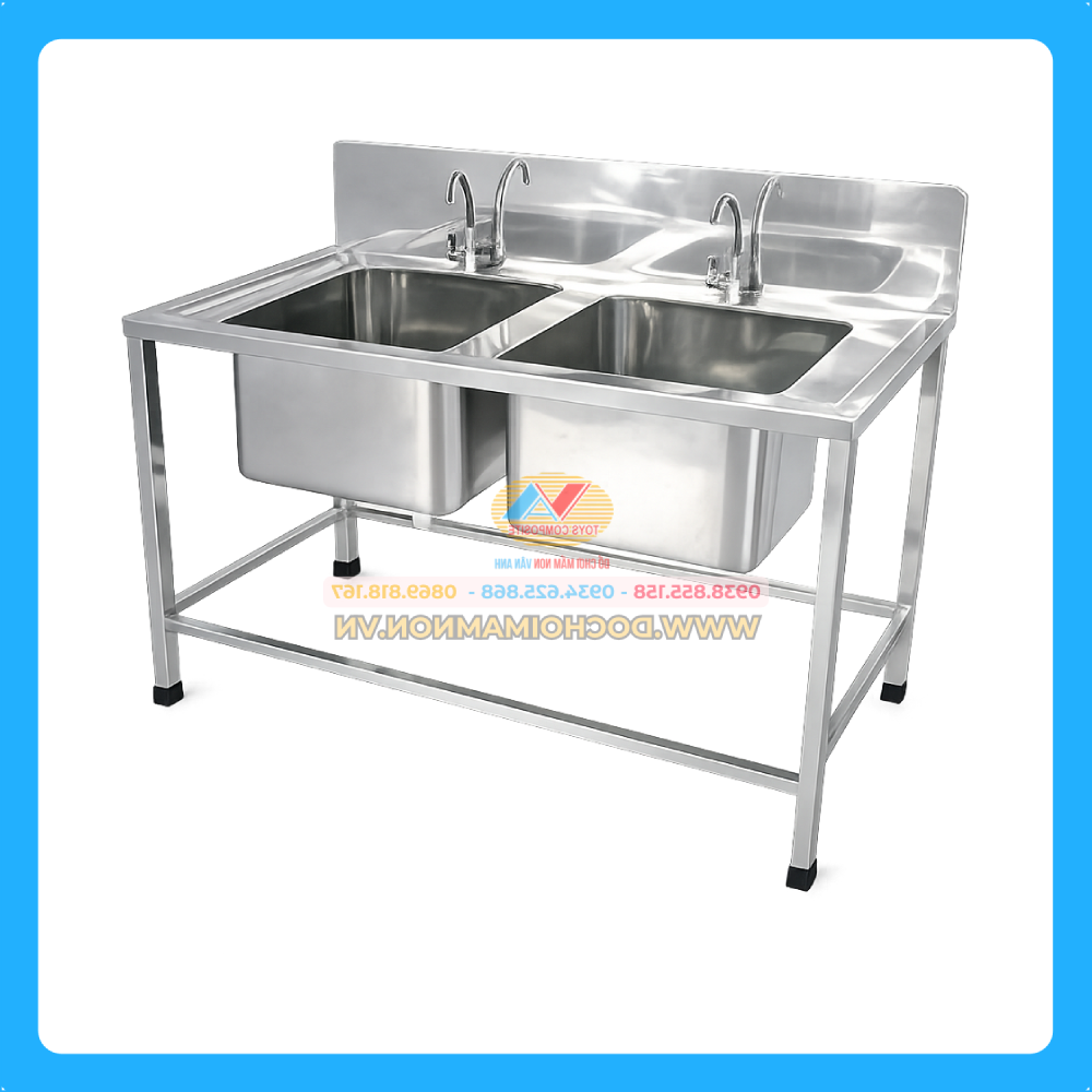 Bồn rửa 2 hộc không cánh không sàn_IN 013 – ảnh 1