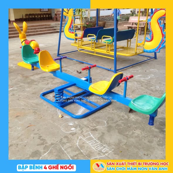 Sản phẩm bập bên đòn 4 chổ nói riêng và các sản phẩm bập bệnh tại CTY Vân Anh đều được thiết kế sản xuất với chất lượng vật liệu an toàn đảm bảo độ bên trong thời gian vận hạnh với điều kiện ngoài trời lâu dài