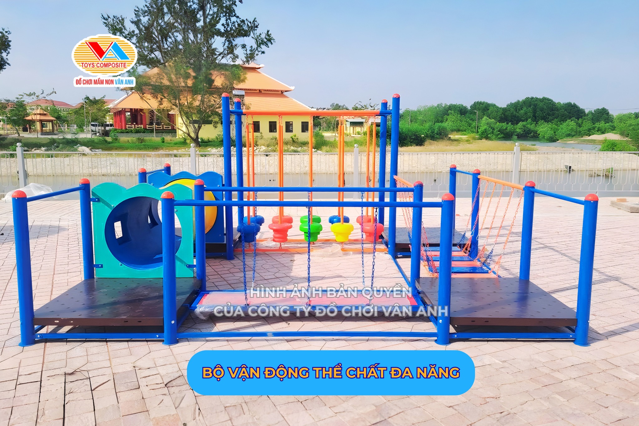 Bộ vân động thể chất đa năng - Thiết bị mầm non Vân Anh