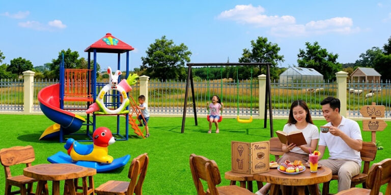 Thiết kế farmstay và nhà hàng thân thiện với trẻ nhỏ: Vì sao sân chơi ngoài trời ngày càng quan trọng?