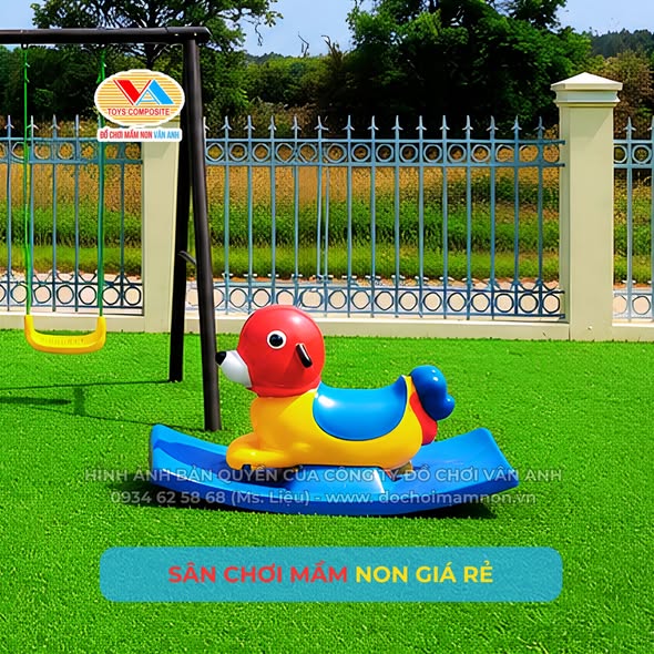 Bập bênh con chó - Thiết bị đồ chơi mầm non Vân Anh