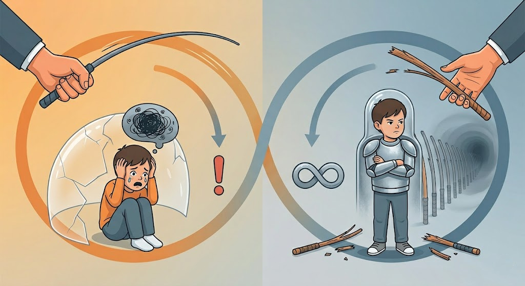 Chúng ta đang dạy con bài học về lẽ phải, hay chỉ đang dạy con cách thích nghi với đòn roi?