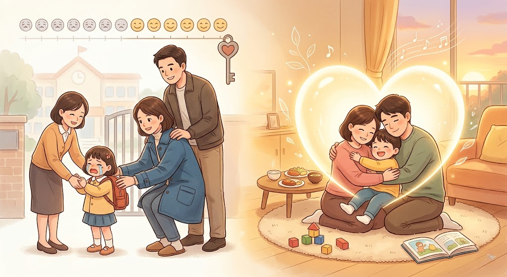 Thời gian 'khủng hoảng 2 tuần' đầu đến lớp nhan chóng được xử lý khi ban mẹ thực hiện đúng cách