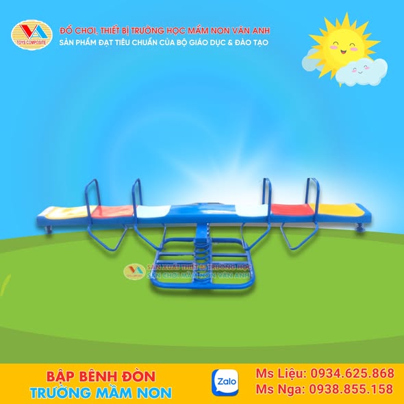 Bập Bênh Đòn Nhựa Composite: Lựa Chọn Tối Ưu Mọi Sân Chơi, Trường Mầm Non