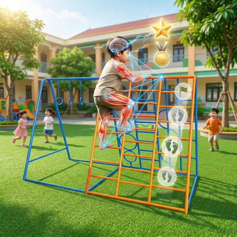 Thang leo mầm non – giải pháp lý tưởng vừa chơi vừa rèn luyện sức khoẻ cho trẻ