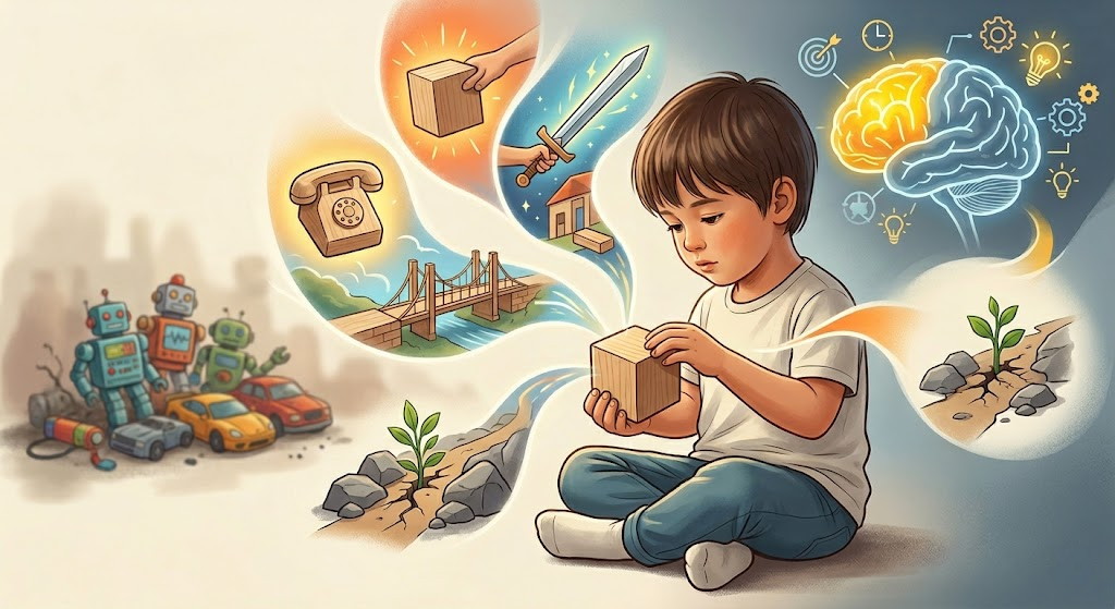 Ít lại hóa nhiều: Đồ chơi càng tối giản, trí tưởng tượng của trẻ càng vươn xa và lòng kiên trì càng được bồi đắp vững chắc.
