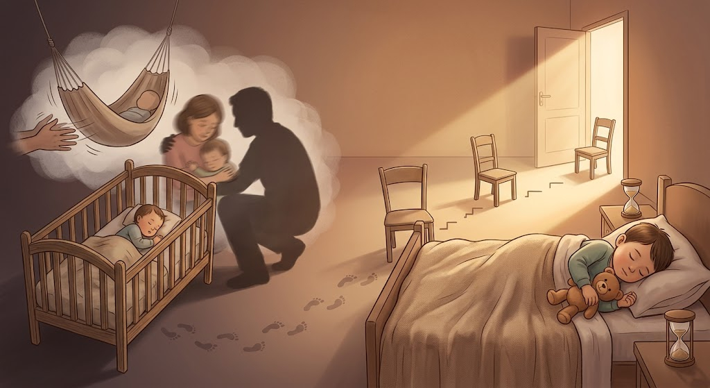 Từng bước thay thế sự phụ thuộc để rèn luyện cho con kỹ năng tự xoa dịu và độc lập trong giấc ngủ
