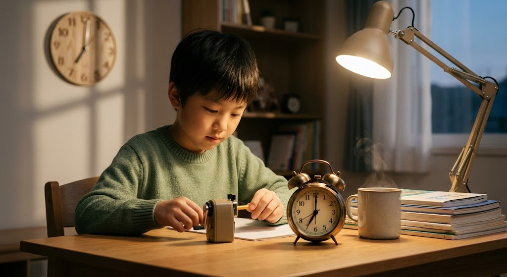 Thiết lập khung giờ học cố định kết hợp cùng những 'nghi thức' khởi động nhỏ chính là chìa khóa vàng giúp trẻ tự giác bước vào sự tập trung mà không cần cha mẹ thúc giục