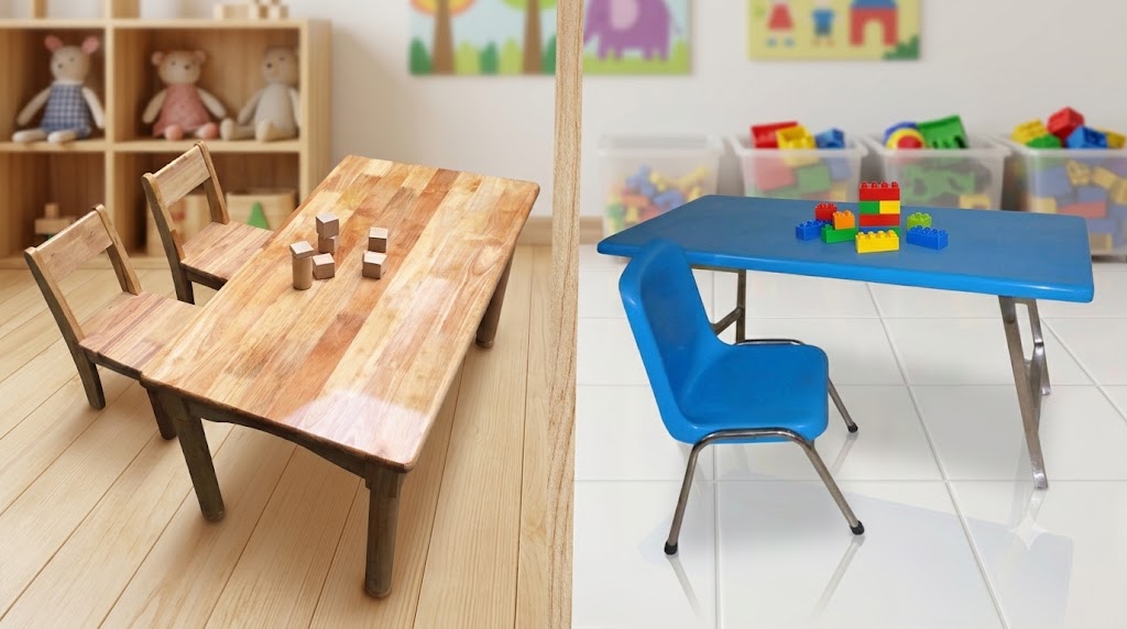 Nên Chọn Bàn Ghế Mầm Non Gỗ Hay Nhựa? So Sánh Chi Tiết Trước Khi Mua