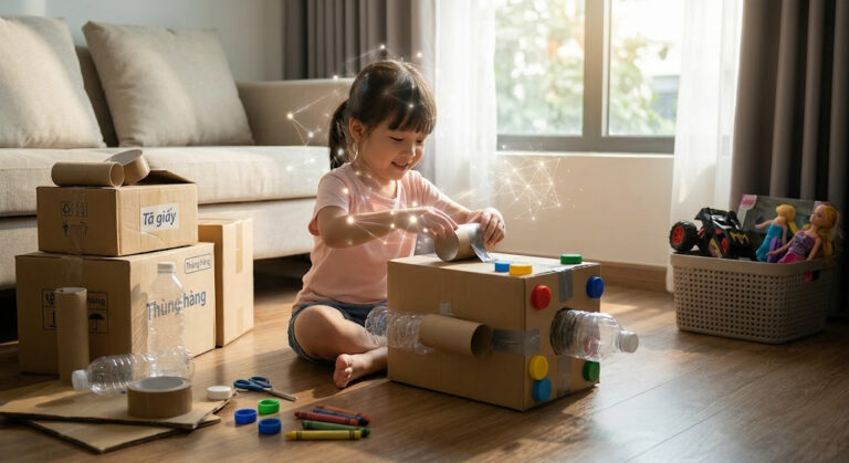 Tự làm đồ chơi tái chế – 5 ý tưởng đơn giản, siêu tiết kiệm và an toàn cho bé