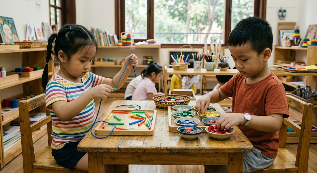 Gợi Ý 5 Trò Chơi Montessori Tự Làm Tại Nhà Giúp Trẻ Rèn Luyện Sự Tập Tập Trung Cao Độ