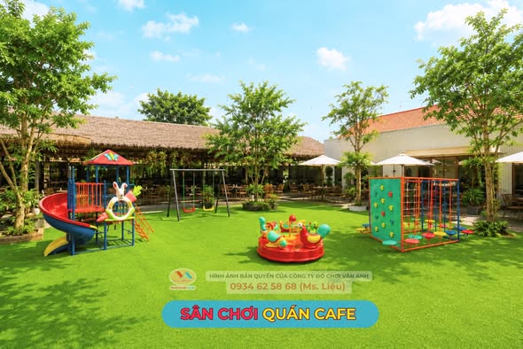 Lợi thế của quán cafe, nhà hàng có sân chơi ngoài trời cho bé