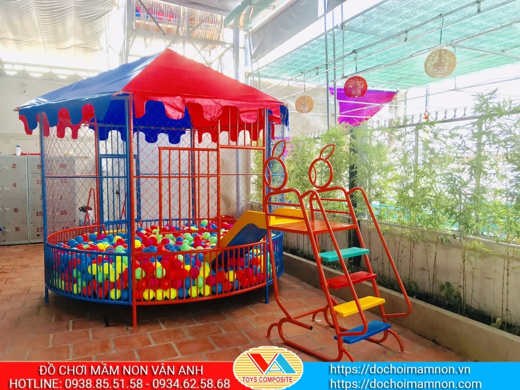 Hệ thống nhà banh tròn bằng khung sắt sơn tĩnh điện kiên cố - CTY Vân Anh