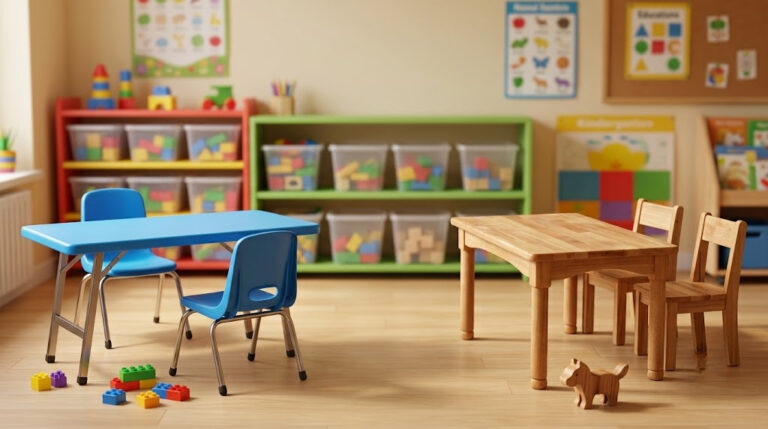 Chọn Bàn Ghế Mầm Non Gỗ Hay Nhựa? So Sánh Chi Tiết Để Tối Ưu Chi Phí