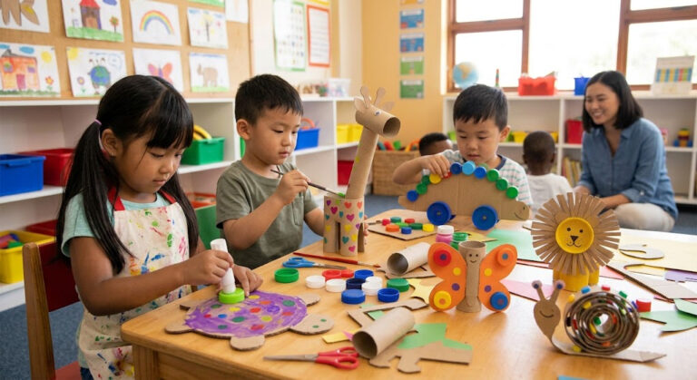 3 Ý Tưởng Tạo Hình Động Vật Từ Vật Liệu Tái Chế Cho Trẻ Mầm Non
