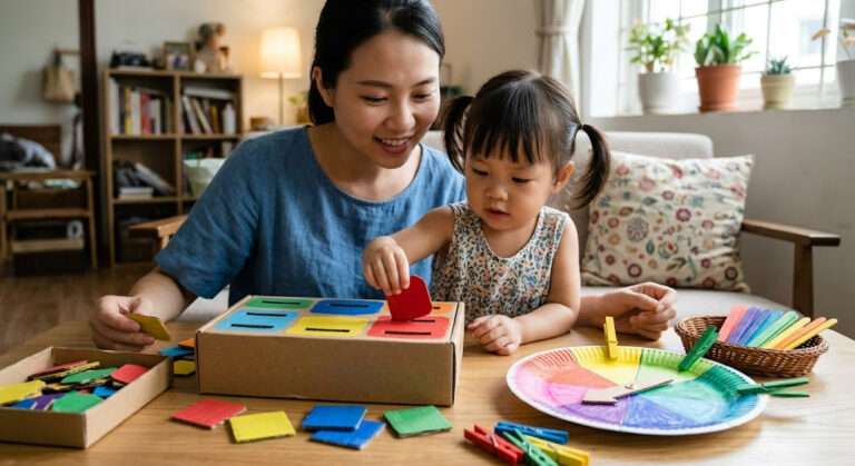 5 Ý Tưởng Làm Đồ Chơi Phân Loại Màu Sắc Cho Trẻ Mầm Non Từ Vật Liệu Cũ